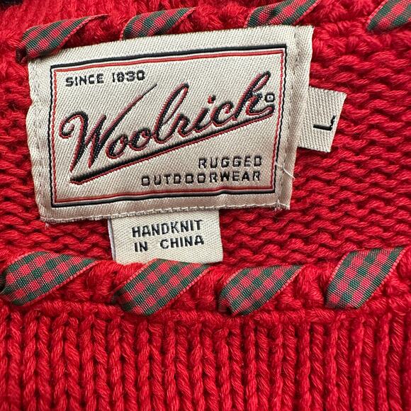 Woolrich Womens Christmas Sweater Size L Holiday Dogs Tree Vintage Retro Festive - Picture 3 of 8